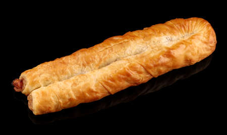 Rollini delicious pastries black backgroundの写真素材