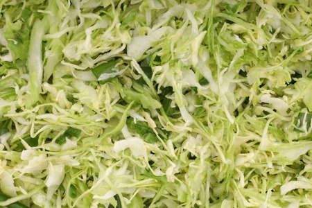 White cabbage salad close upの写真素材