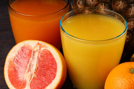 Exotic delicious fruit with juiceの写真素材
