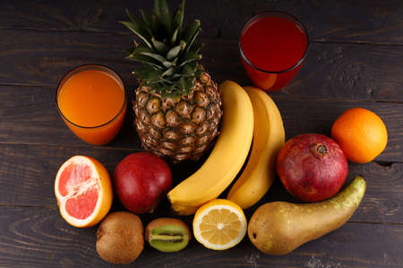 Exotic delicious fruit with juiceの写真素材