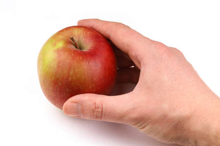 Apple Ligol is red hand takesの写真素材