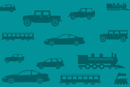 Different vehicles profile and backgroundの写真素材
