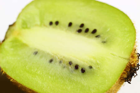 Sliced kiwi fruit close upの写真素材
