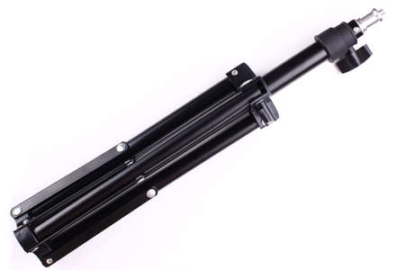 Photo studio tripod white backgroundの写真素材