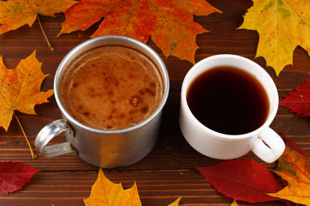 A cup of coffee or cappuccinoの写真素材