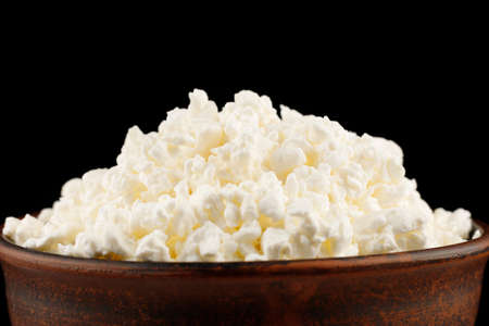 Homemade cheese in a plate close-upの写真素材
