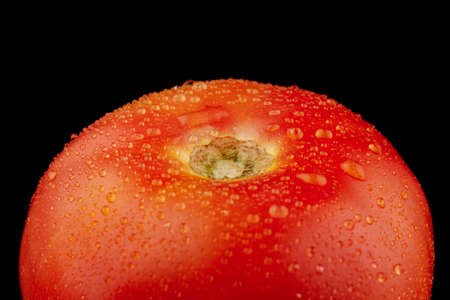 Red vegetable tomato and water drops close-upの写真素材
