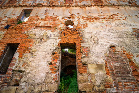 Ancient castle ruins in Stare Seloの写真素材