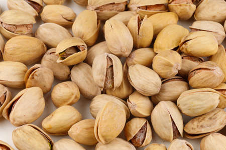 Pistachios are delicious nuts. Lots of healthy eating nutsの写真素材