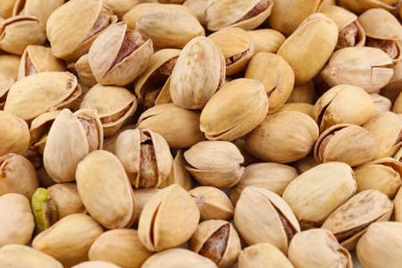 Delicious pistachios nuts close-upの写真素材