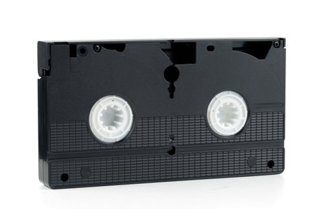 video tape on white isolateの写真素材