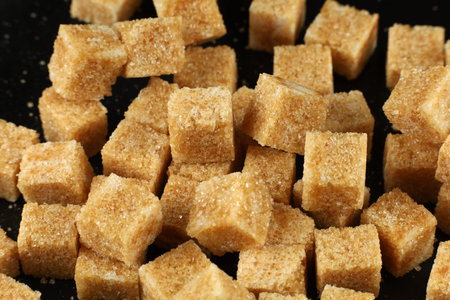 Granulated brown sugarの写真素材