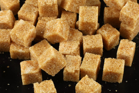 Granulated brown sugarの写真素材