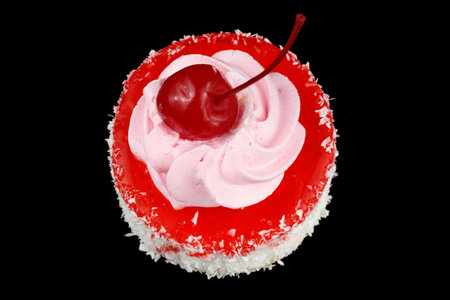 Food photo with cakes, top view.の写真素材