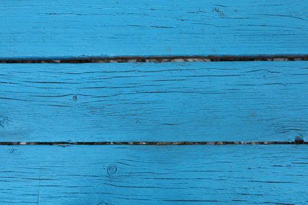 Blue wooden background. Wooden background with blue planksの写真素材