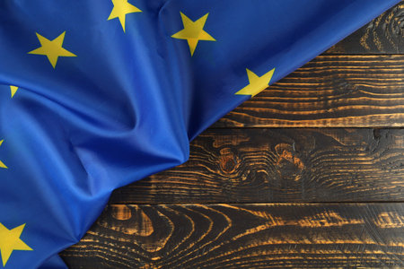 European Union flag background place for text cope spaceの写真素材