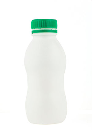 White plastic bottle of isolateの写真素材