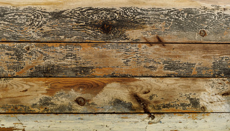 Old and damaged board. Wooden background or textureの写真素材