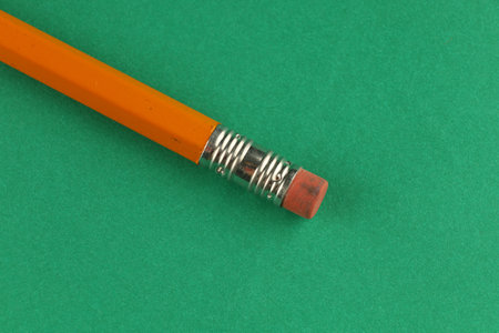 One pencil with eraserの写真素材