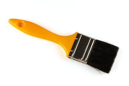 Flat brush for alkyd paintsの写真素材