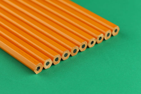 Lots of blunt pencils close upの写真素材