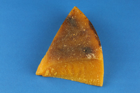 Piece of yellow wax close-upの写真素材