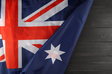 Flag of Australia place for text cope spaceの写真素材