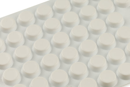 Pills in a white blisterの写真素材