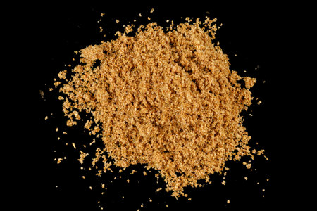 Ground coriander seasoning bunch close upの写真素材