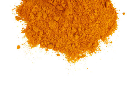 turmeric powder place for text cope spaceの写真素材