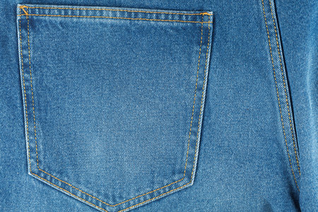 The back pocket of jeansの写真素材