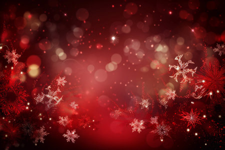 Beautiful New Year and Christmas background. AI Generatedの素材