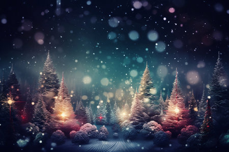 Beautiful New Year and Christmas background. AI Generatedの素材