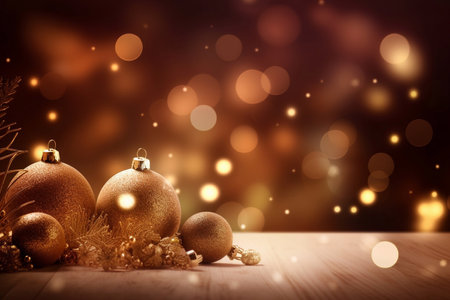 Beautiful New Year and Christmas background. AI Generatedの素材