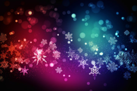 Beautiful New Year and Christmas background. AI Generatedの素材