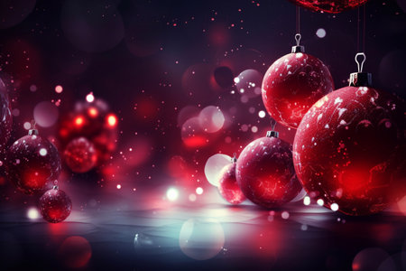 Beautiful New Year and Christmas background. AI Generatedの素材