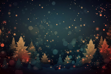 Beautiful New Year and Christmas background. AI Generatedの素材
