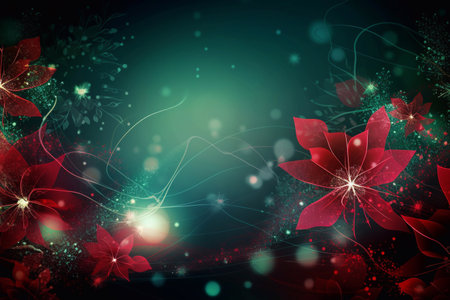 Beautiful New Year and Christmas background. AI Generatedの素材