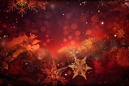 Beautiful New Year and Christmas background. AI Generatedの素材