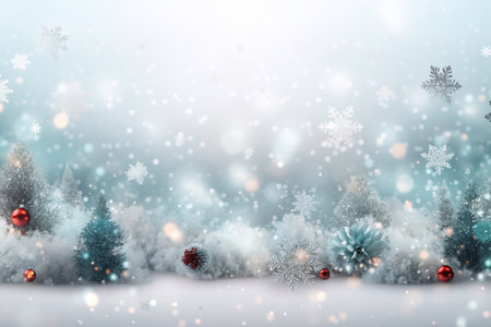 Beautiful New Year and Christmas background. AI Generatedの素材