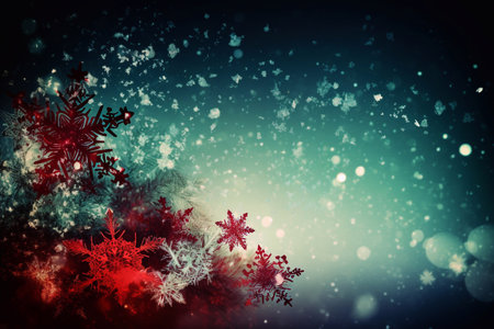 Beautiful New Year and Christmas background. AI Generatedの素材
