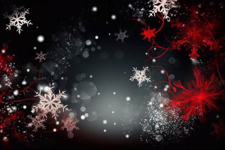 Beautiful New Year and Christmas background. AI Generatedの素材