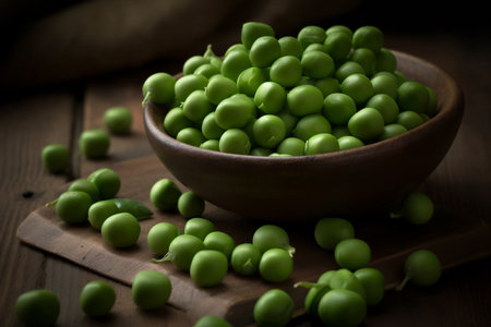 green peas. AI Generatedの素材