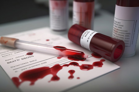 Donation and donation of blood. AI Generatedの素材