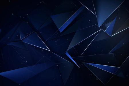 Dark blue abstract modern background. AI Generatedの素材