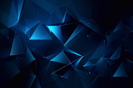 Dark blue abstract modern background. AI Generatedの素材