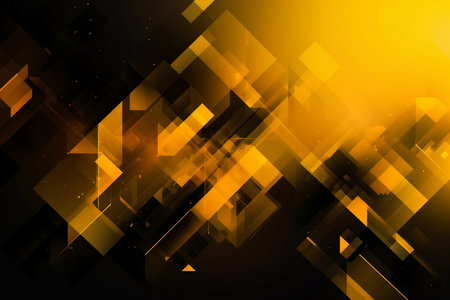 Dark yellow abstract modern background. AI Generatedの素材