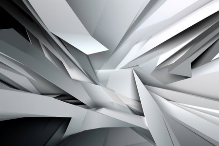 Dark white abstract modern background. AI Generatedの素材