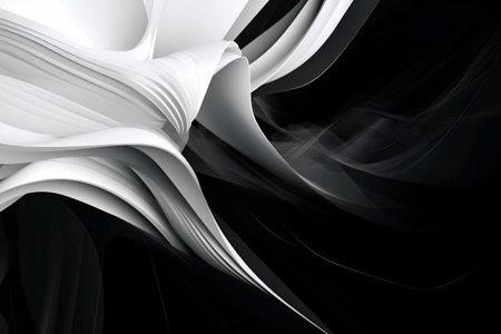 Dark white abstract modern background. AI Generatedの素材
