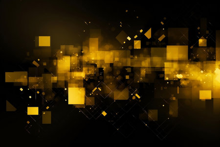 Dark yellow abstract modern background. AI Generatedの素材